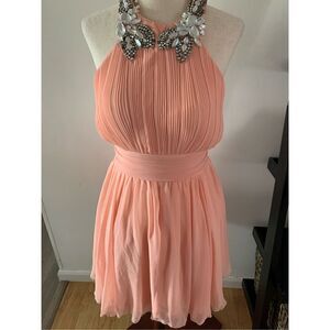 City studio peach color dress size 5 prom or home coming